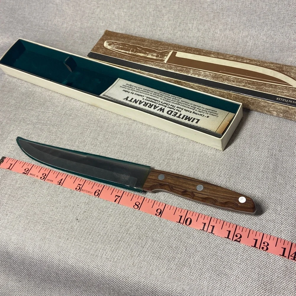 Vintage Fuller Brush Company 8” carving knife — new in original box.